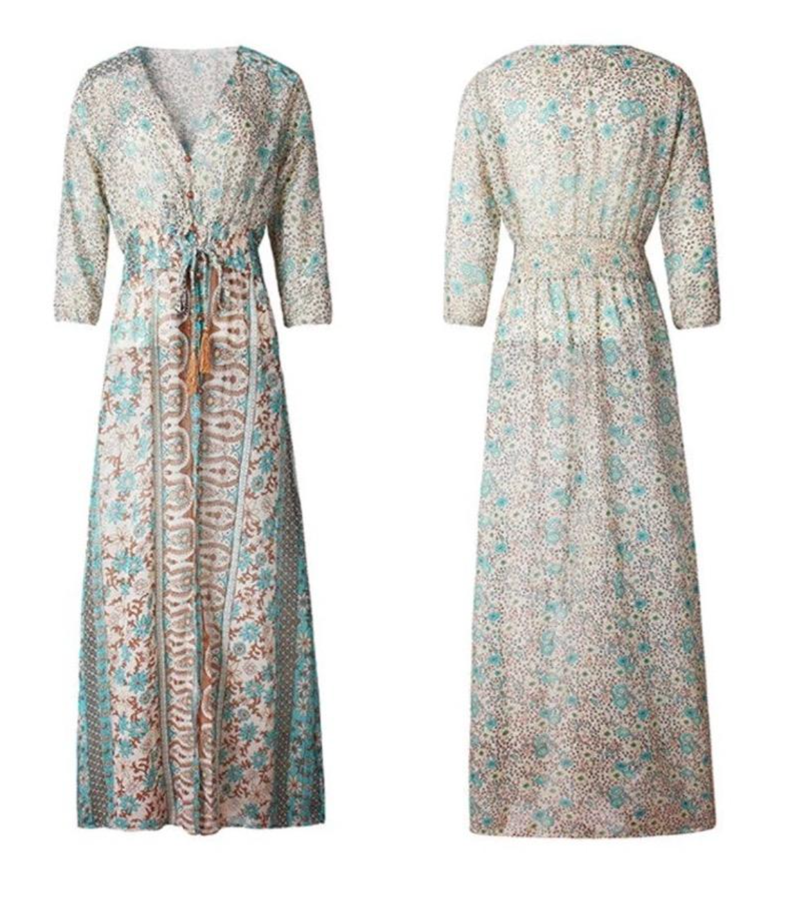Boho Floral Beach Dress – Free-Spirited, Feminine & Effortlessly Chic