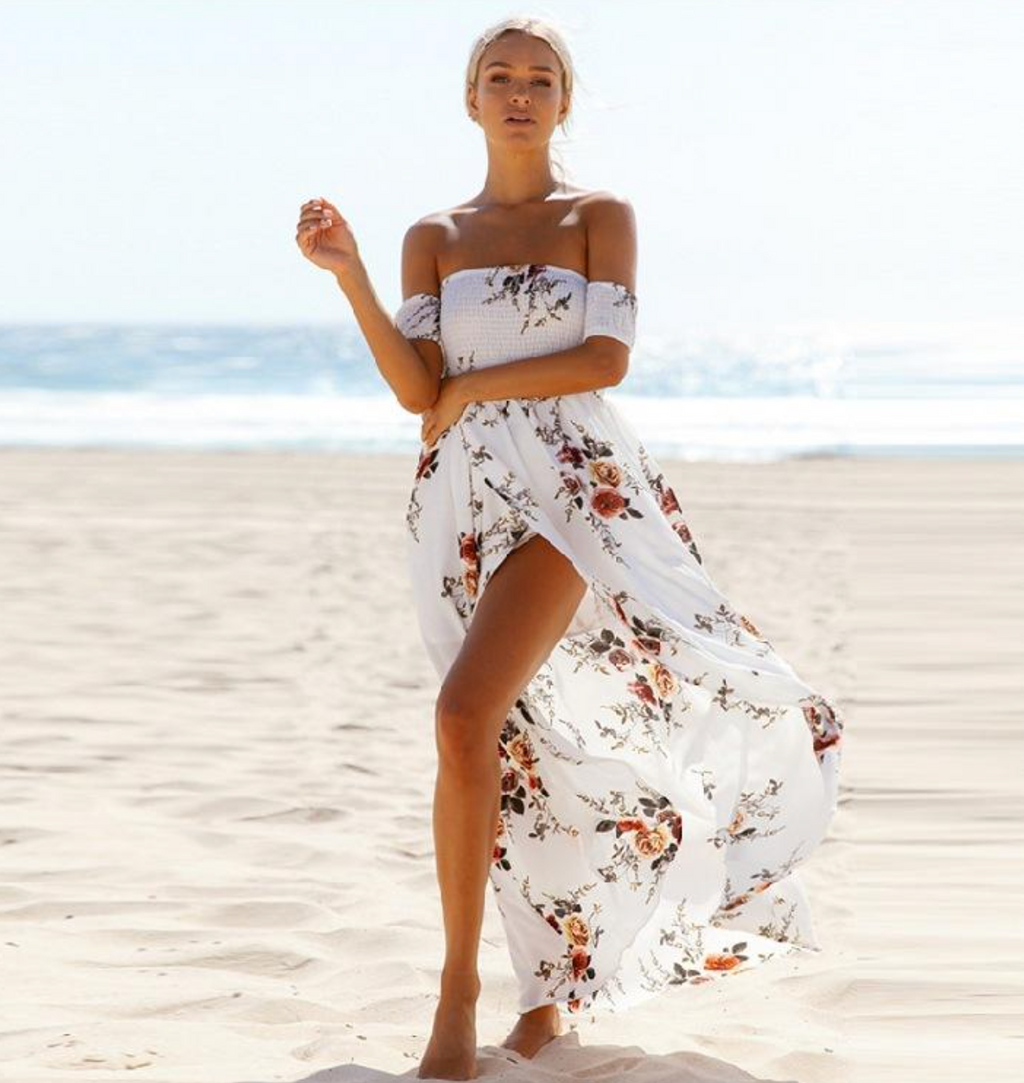 Off-Shoulder Maxi Dress – Romantic, Feminine & Effortlessly Elegant