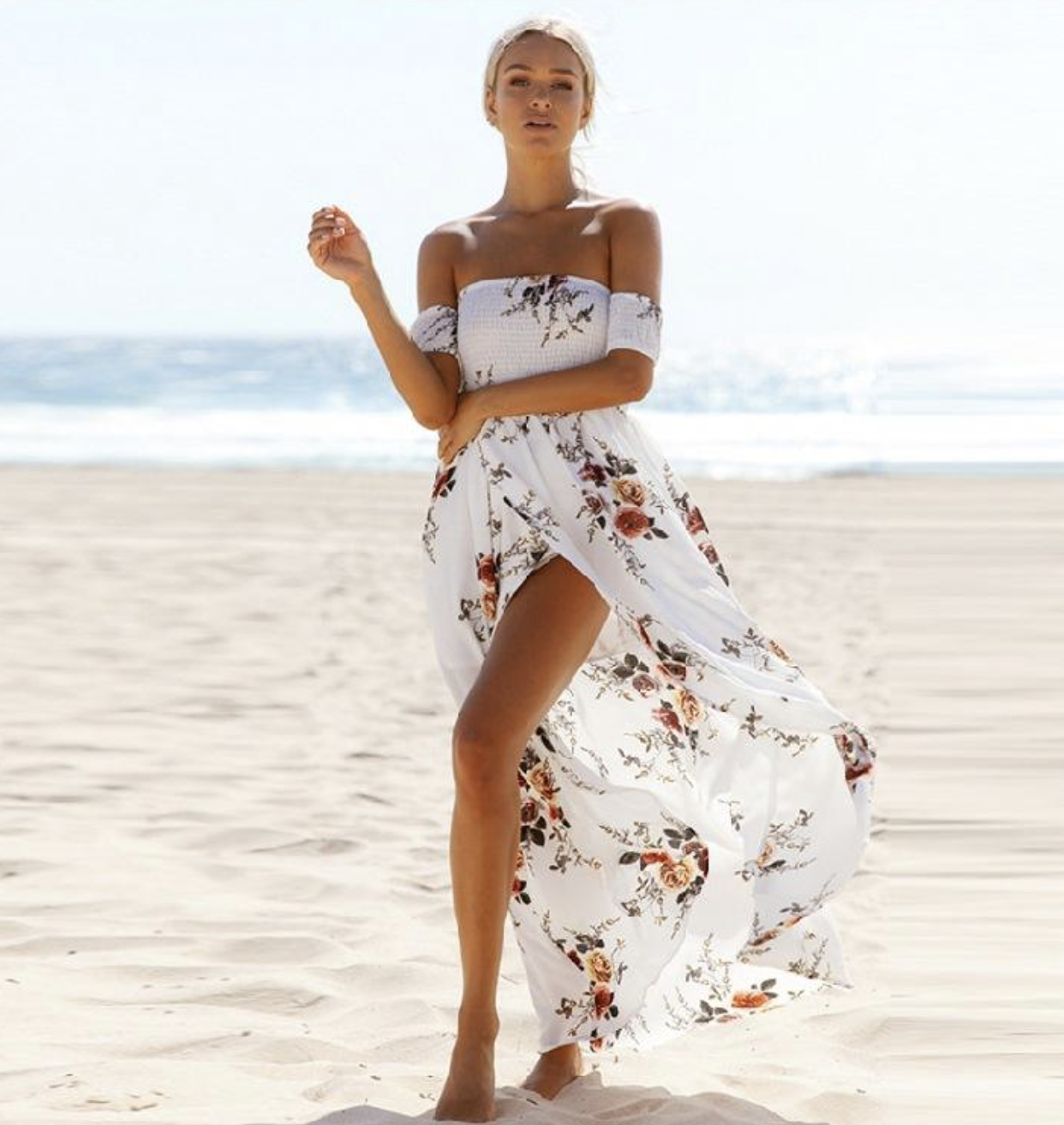 Off-Shoulder Maxi Dress – Romantic, Feminine & Effortlessly Elegant