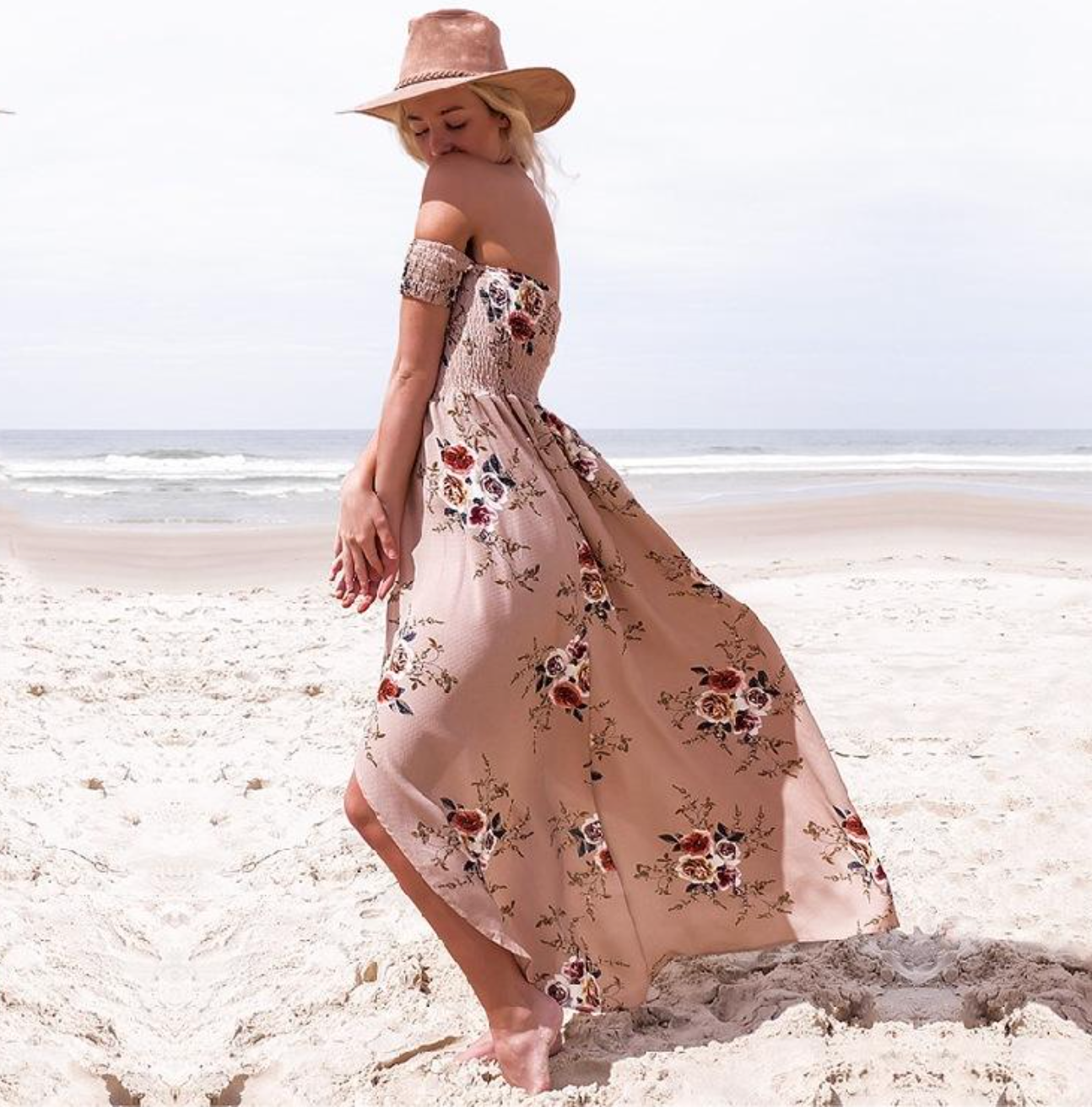 Off-Shoulder Maxi Dress – Romantic, Feminine & Effortlessly Elegant