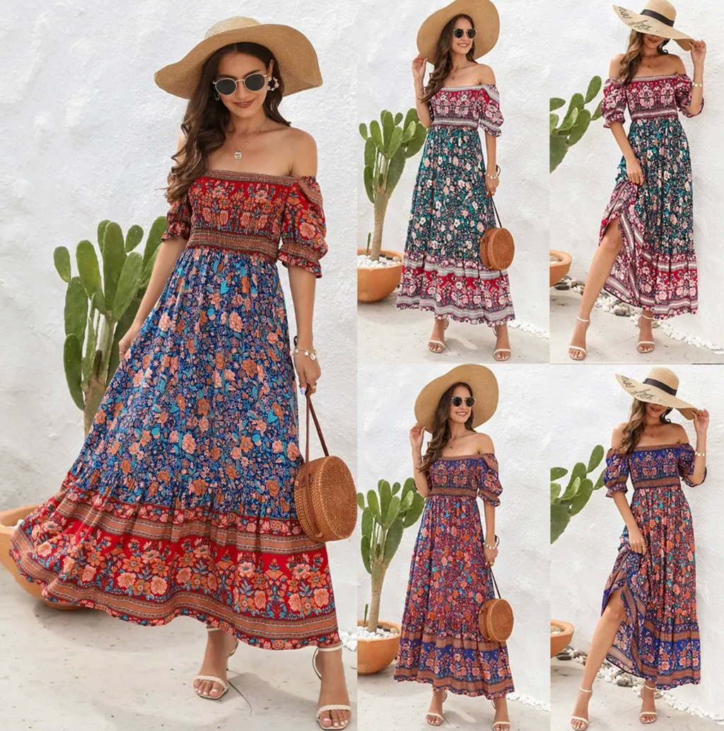 Summer Boho Square-Neck Dress – Feminine, Breezy & Effortlessly Chic